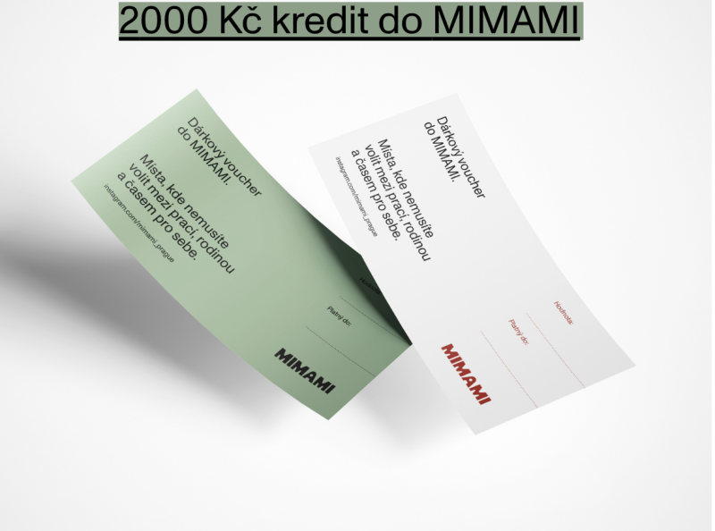 Voucher 2000 Kč kredit do MIMAMI