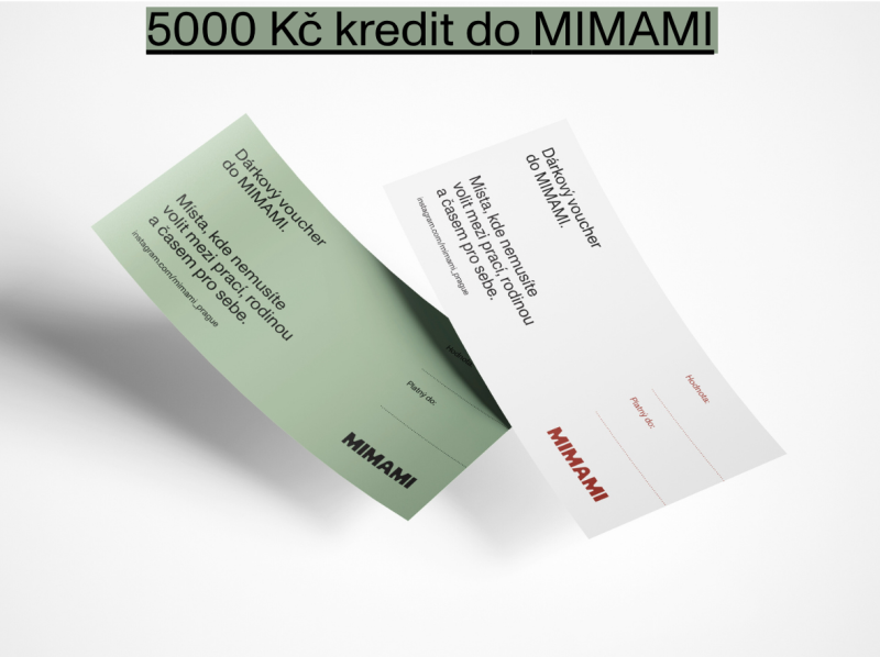 Voucher 5000 Kč kredit do MIMAMI