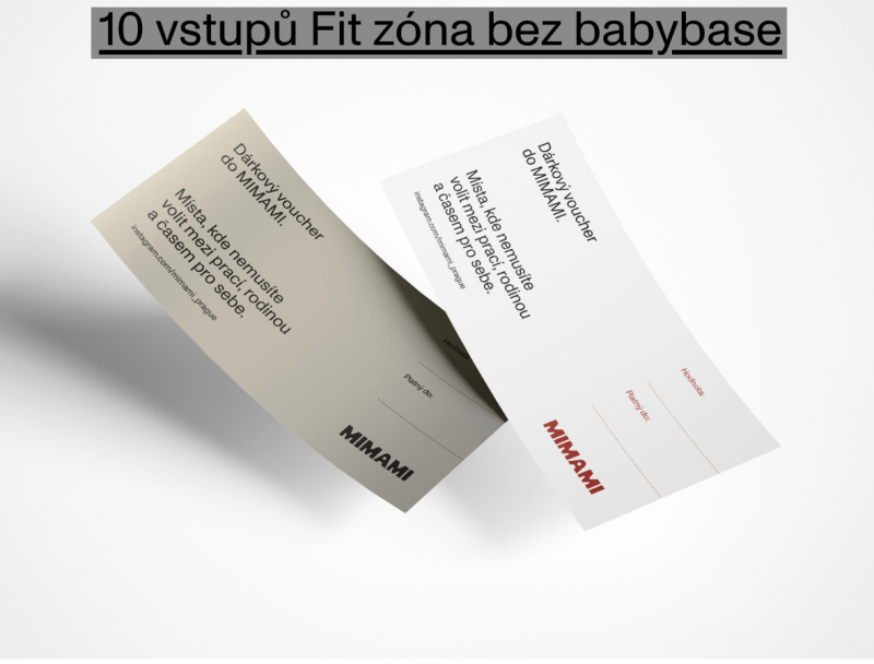 Voucher 10 vstupů Fit zóna bez babybase